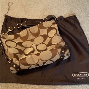 COACH “Carly” signature C shoulder bag